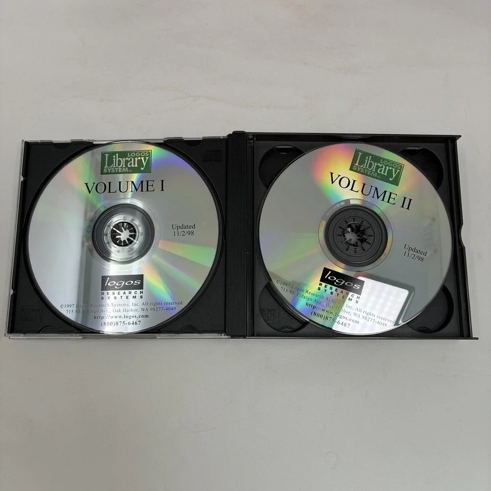 Vintage Logos Bible Reference Series Bible Software 1997 CD-ROMs Win '95 Big Box